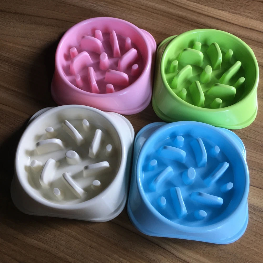

Pet Dog Feeding Food Bowls Puppy Slow Down Eating Feeder Dish Bowl Prevent Obesity Pet Dogs Supplies Dropshipping