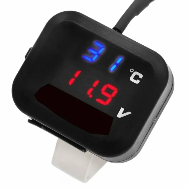 

Universal Gauge Motorcycle Air Temperature LED Voltage Thermometer Meter
