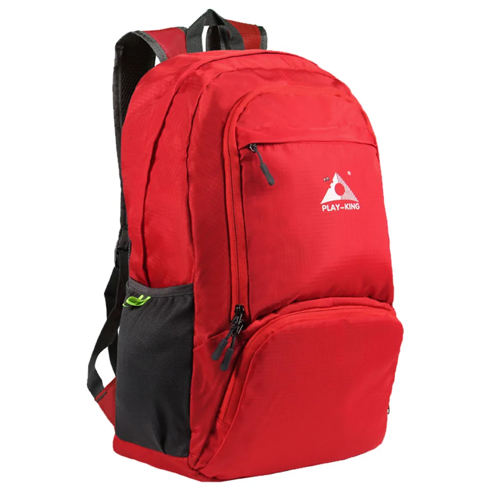 

Men Women Sports Hiking Lightweight Foldable Casual 30L Camping Outdoor Travel Double Zipper Waterproof Reflective Backpack Gym