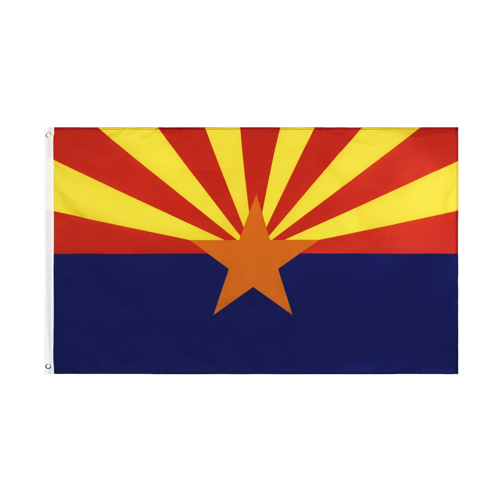 

FLAGDOM 3x5Fts 90X150cm Us Usa State Arizona Flag