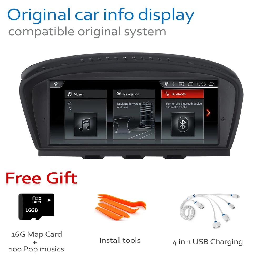 Android 8.0 UP Car GPS Navi Screen For BMW 7 E65 E66 2001~2008 CCC Multimedia Recorder BT WIFI Google 2+32G RAM IPS Screen images - 6