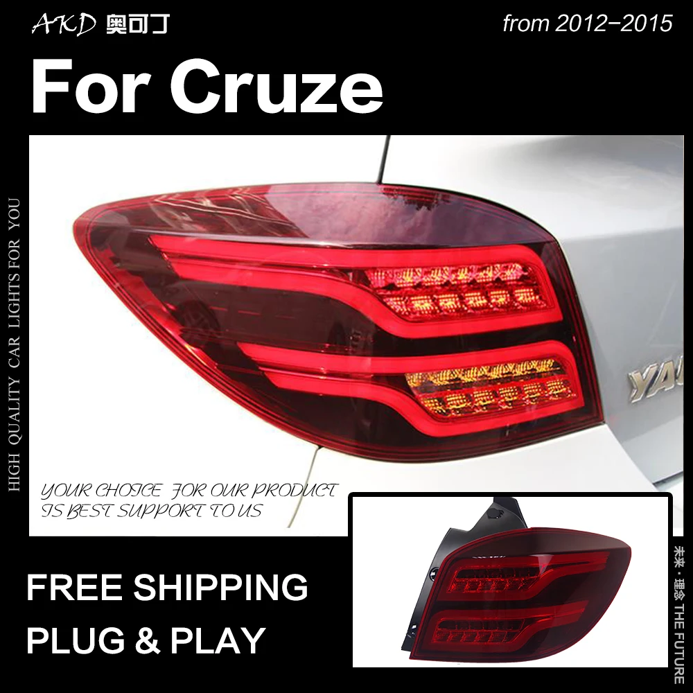 AKD автомобильный Стайлинг для Chevrolet Cruze светодиодный задний фонарь s 2012 2015 DRL