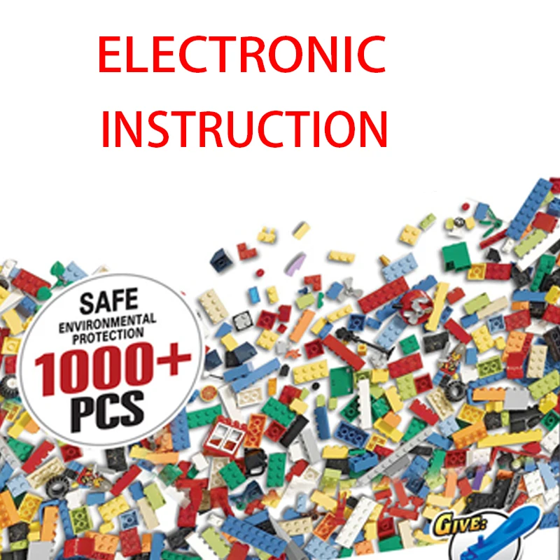 Классические креативные строительные блоки из 1000 + деталей наборы строительных