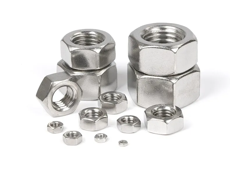 304 Stainless Steel M1.6 M2 M3 M4 M6 M8 Hex Nut Fasteners High-quality Durable Hexagon Screw Thread Suit For Screws Bolts | Обустройство