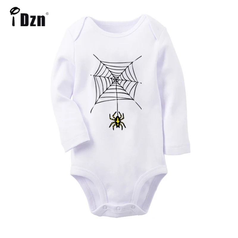THE PRODIGY rock Band spider/Вечерние боди для новорожденных на Хеллоуин с черным пауком и