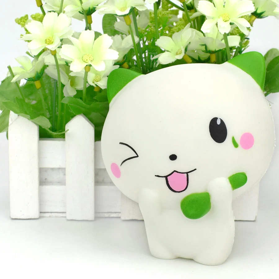 Cartoon Cat Squishy Toys for Children Jumbo Cute Animal Slow Rebound Squishies Anti stress Educational Toy Gifts Home Decoration | Игрушки и