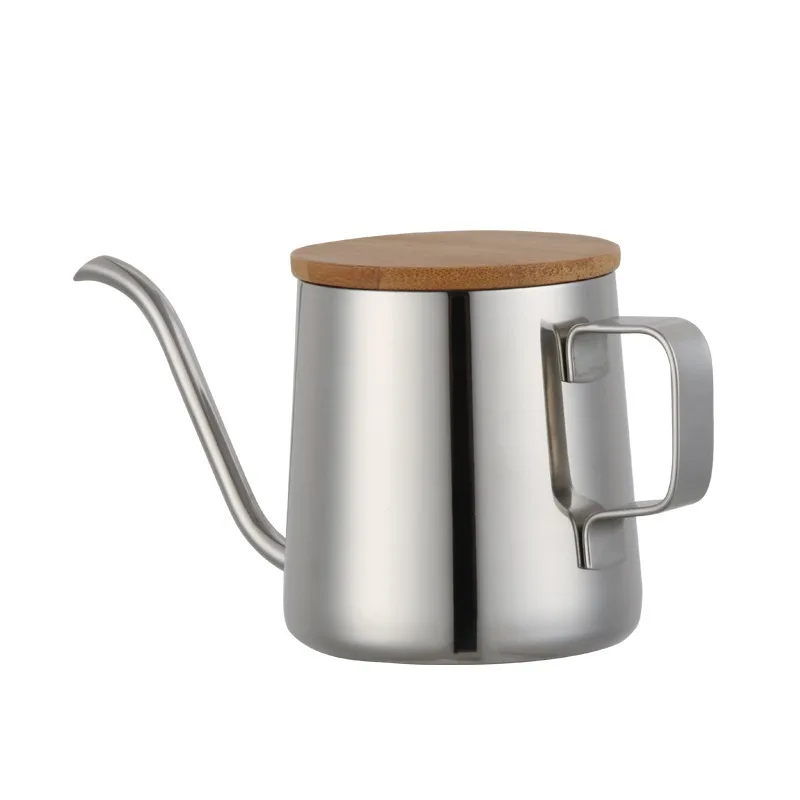 

350ML Coffee Pot Gooseneck Kettle Stainless Steel Long Narrow Spout Hand Drip Kettle Pour Over Coffee Filter Mill Storage Bottle