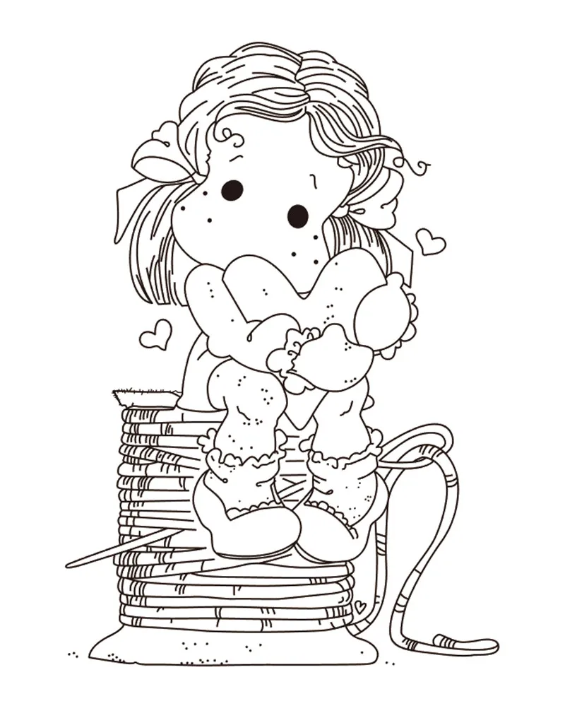 10x8 девушка обрезает любовь Новый Прозрачный фотоальбом скрапбукинг бумажная