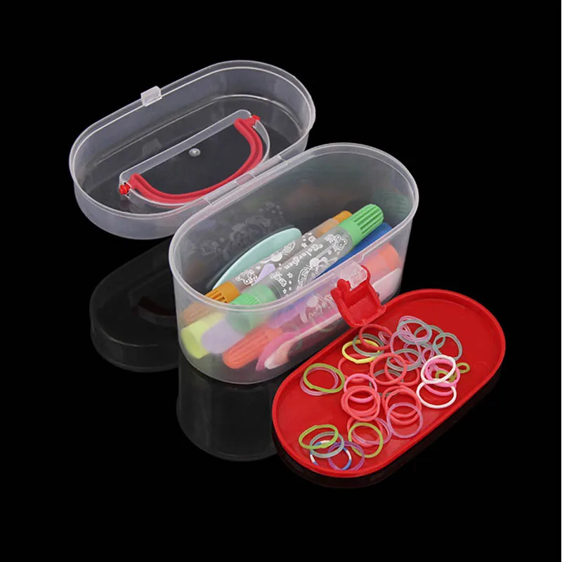 Многофункциональный двухслойный мини пластиковый 1 шт. косметический ящик для