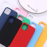 silicone solid color case for iphone 13 12 8 plus 7 soft cover candy phone cases for iphone xs 12 pro max xr x xs max