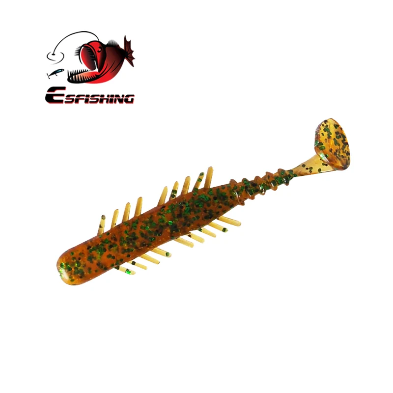 ESFISHING рыболовные приманки мягкие приманки BUGSY Shad 70 мм 2,5 г 10 шт. плавающие приманки Iscas искусственные силиконовые приманки для подледной рыбалки