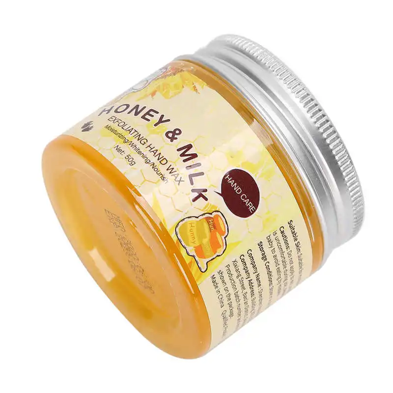 

Gift Baskets Spa Hand Wax Mask Honey Milk Moisturizing Exfoliating Hand Wax Whitening Nourishing Wax 50g Gift Set Bath