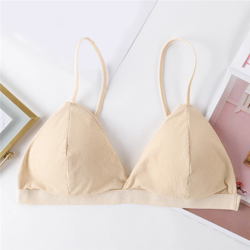 Женский бюстгальтер без косточек удобный однотонный регулируемое нижнее белье