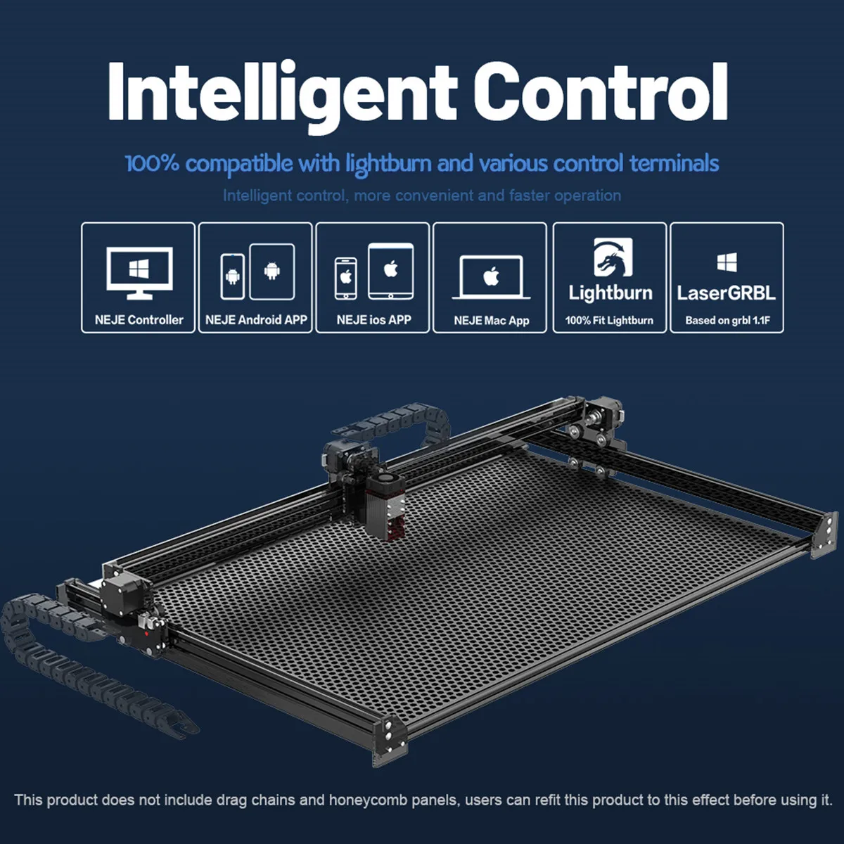 Лазерный гравер NEJE 40 Вт резак гравировальный станок с ЧПУ маршрутизатор Lightburn