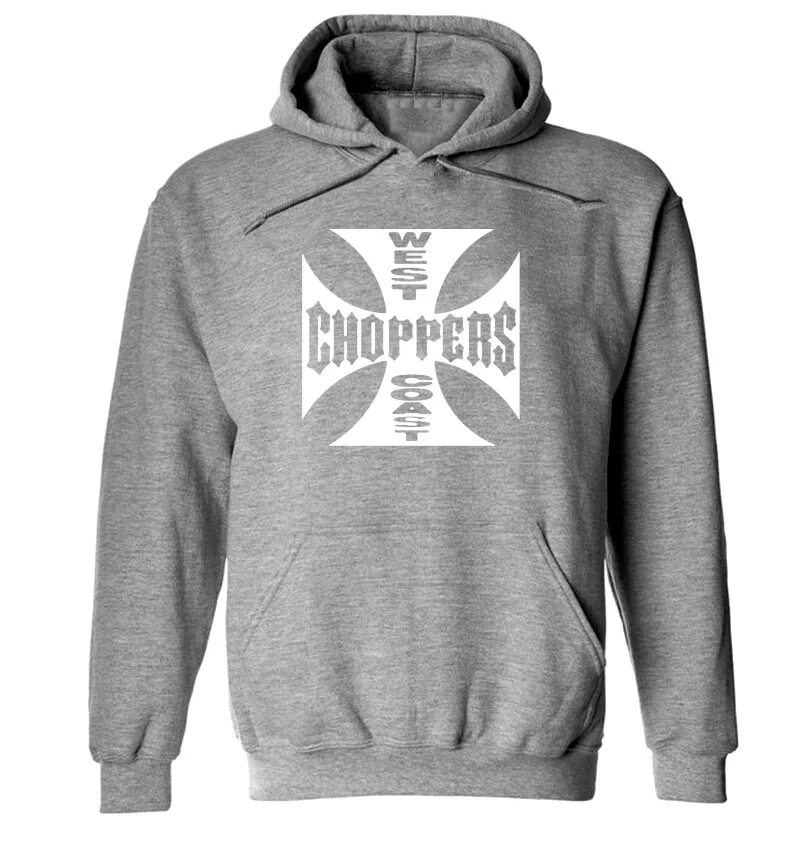 Весенне осенняя Толстовка West Coast Choppers толстовки мужские уличные теплые флисовые