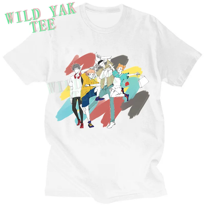 

Летняя футболка унисекс из 100% хлопка с черно-белым принтом