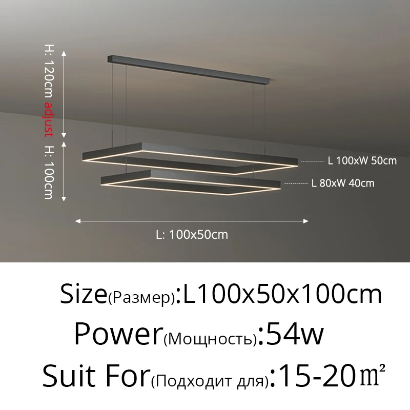 

BORUILUX Скандинавская люстра LED