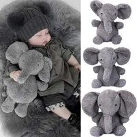1pc cute pillow elephant kids soft stuff plush toy doll long nose lumbar cushion sister little plush elephant toy