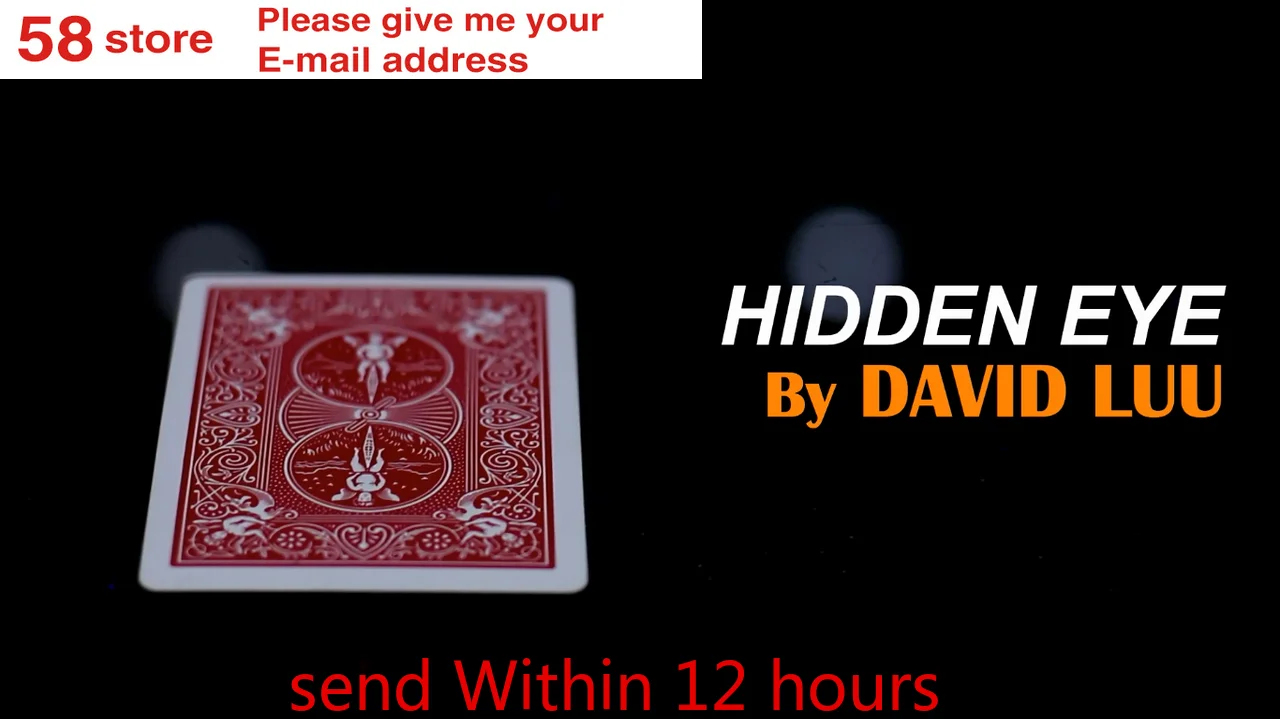 Скрытые глаза от Дэвида луу Волшебные трюки (Волшебная инструкция без уловок