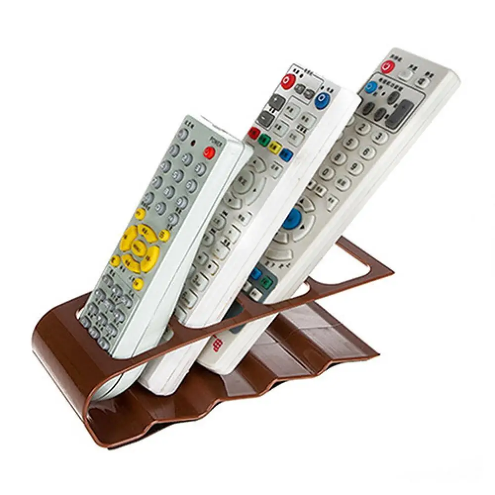 

VCR DVD TV Remote Control CellPhone Stand Holder 4 Slots Storage Caddy Organiser Tools