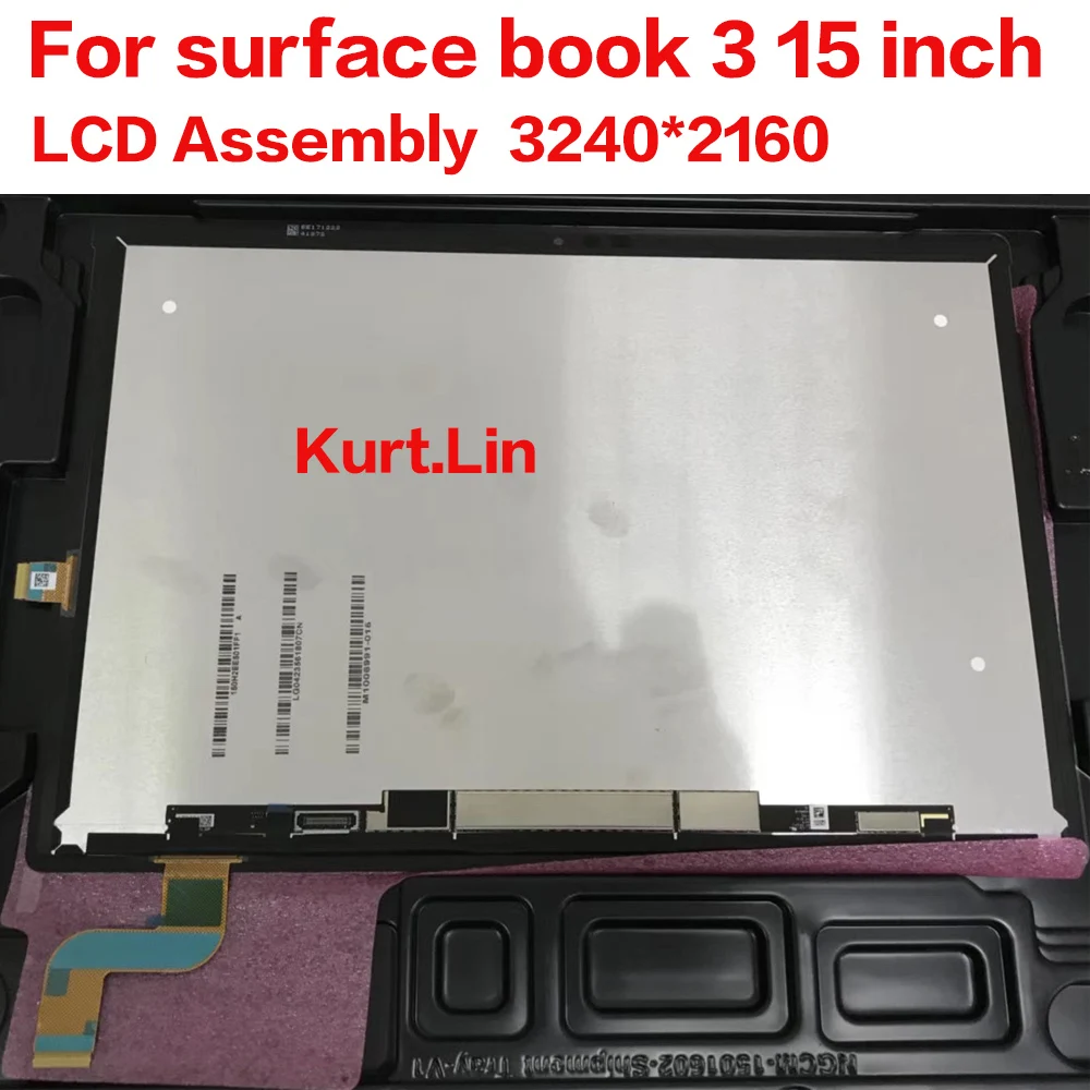 

Original NEW For Microsoft Surface book 3 (15 inch) LCD Display touch screen digitizer Assembly LP150QD1-SPA1 3240*2160