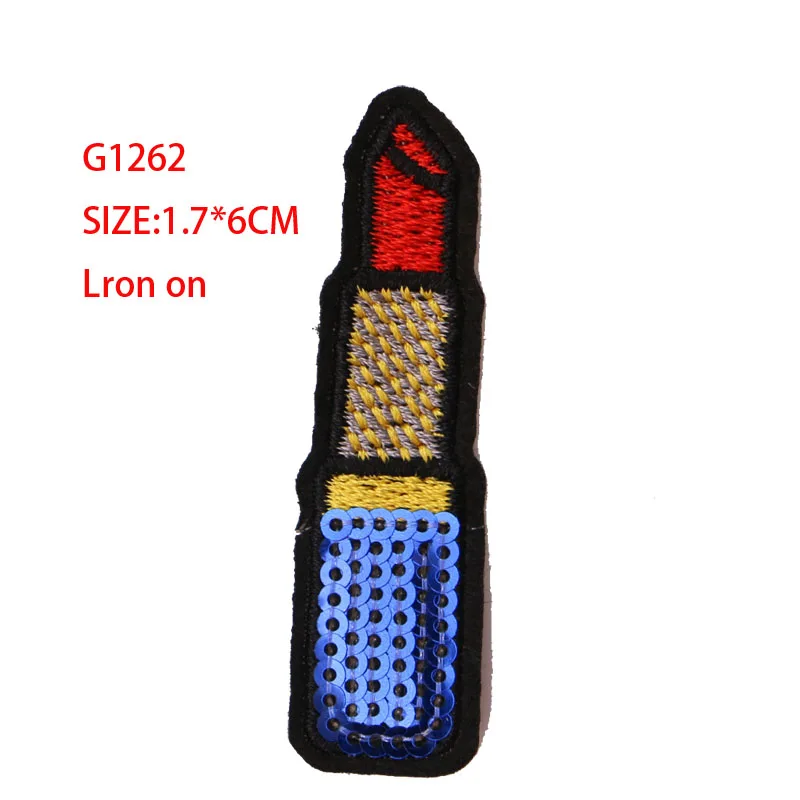 Модная нашивка помада сексуальные губы блестки значок вышитая аппликация