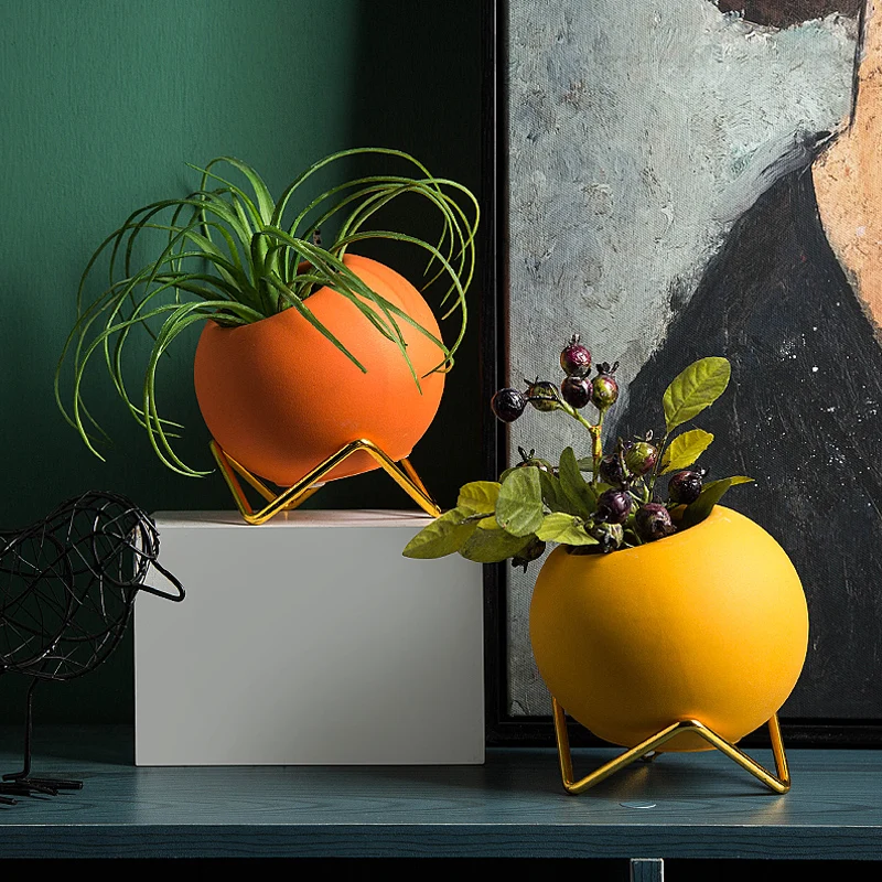 

Nordic Light luxury creative green plant indoor desktop decoration simulation plant potted succulent flowerpot ornament bonsai