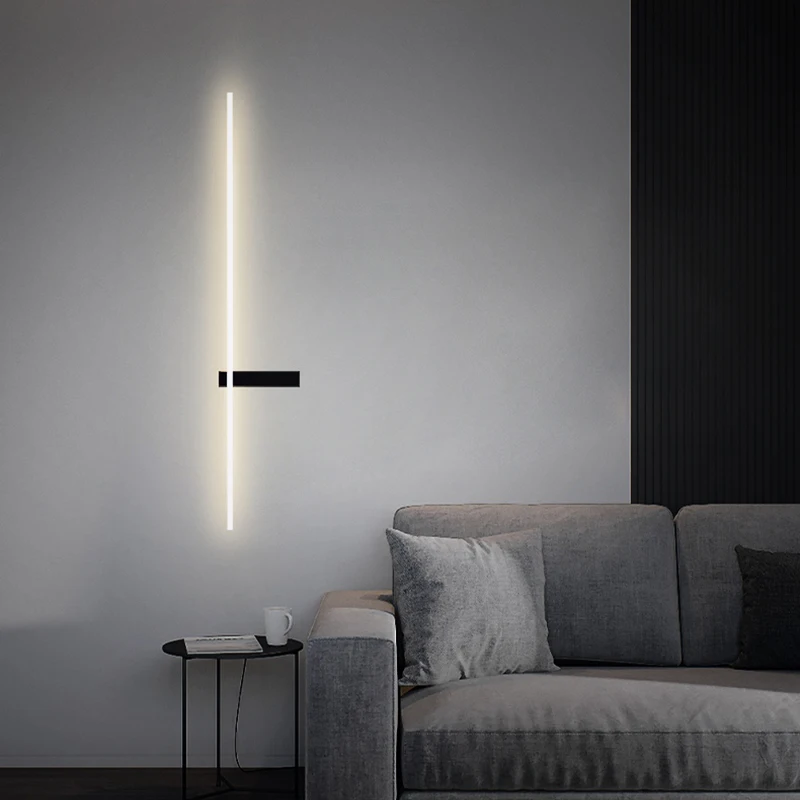 

Modern LED Wall Lamp Bedroom Home Decor Mirror Wall Light Office Living Room Dining Room Indoor Lighting Long Strip Wall Sconce