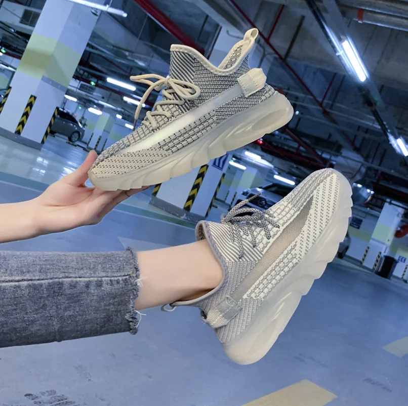 

Mesh flying woven women's shoes 2021 new breathable sports shoes women's fitness running shoes Zapatillas Mujer