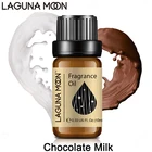 Ароматическое масло Lagunamoon, 10 мл, ароматическое масло гардении, шоколадное, молочное, жасмин, апельсин, кокос, огурец, пачули, свежее масло, диффузор, бомба для ванны