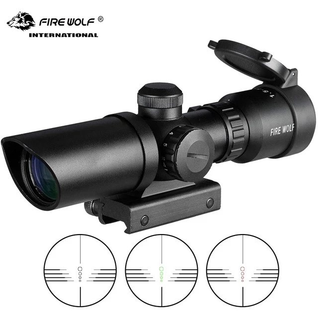 Тактический охотничий прицел Fire Wolf охотничье винтовочное зеркало с коротким