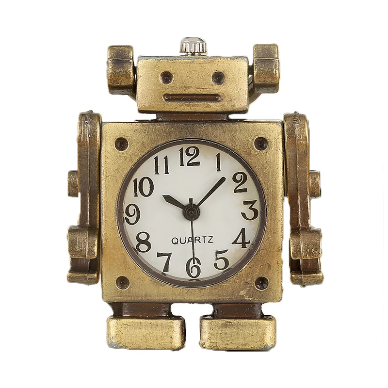 Часы наручные в форме робота с подвеской на цепочке|Карманные часы| |