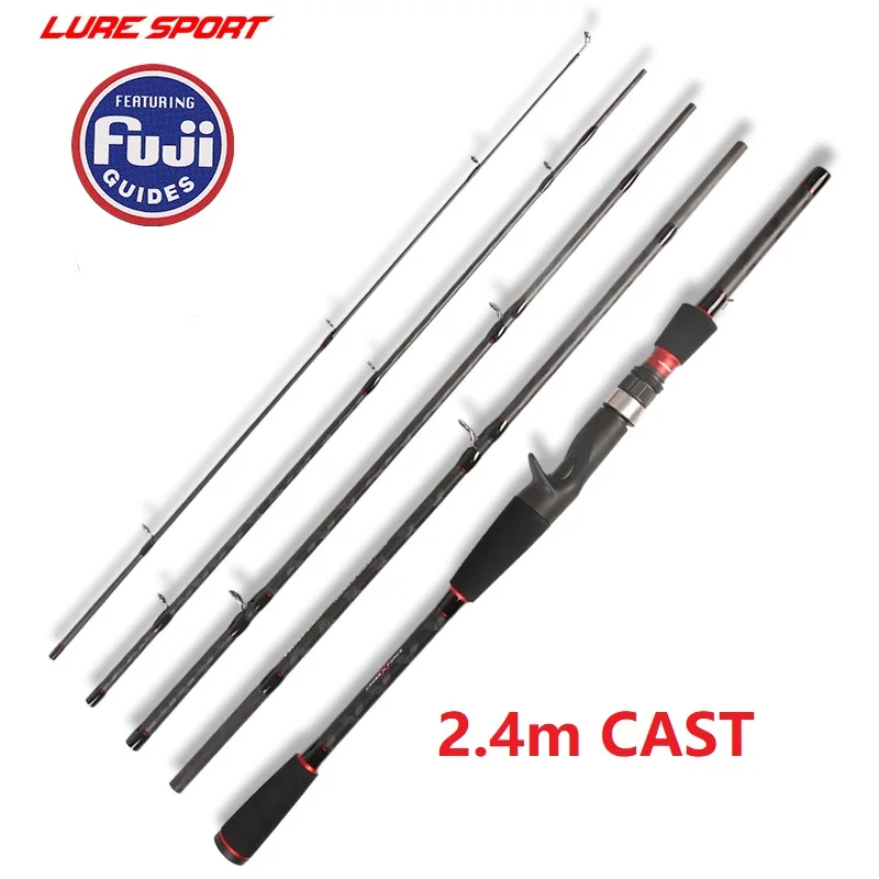 LureSport туристическая Удочка Fsihing 2,1 М/2,4 м FUJI направляющая катушка сиденье X-Cross углеродное спиннинговое литье Приманка Удочка