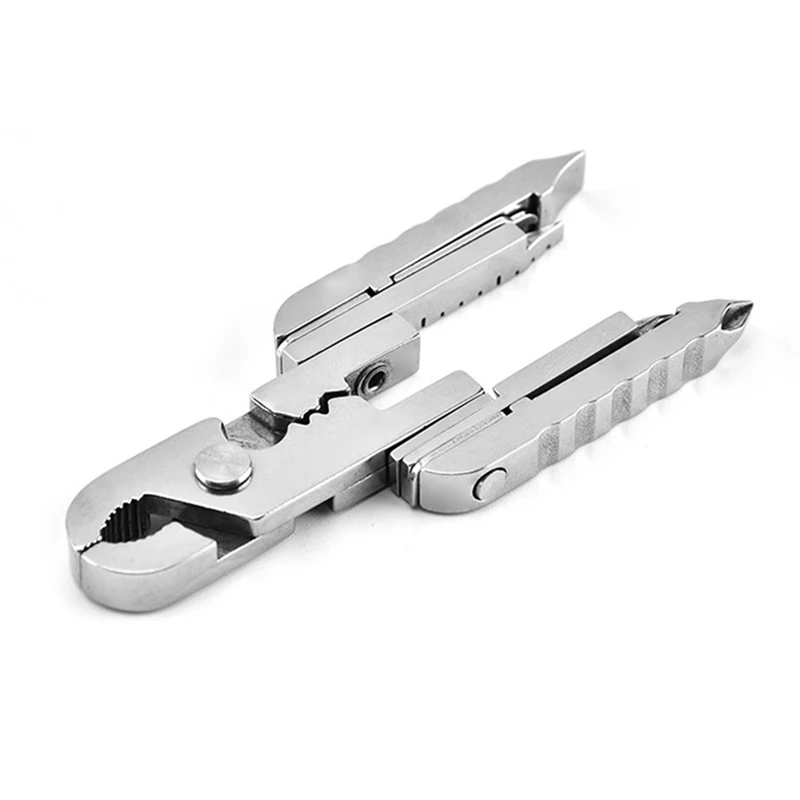 Одна рука инструмент отвертка Мини Портативный из нержавеющей мульти складной