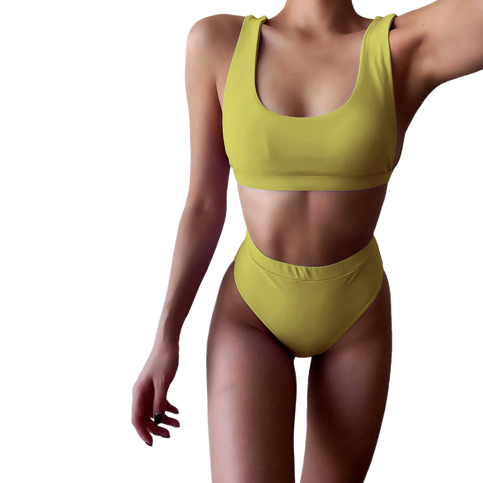 Купальник iTranyee Женский лето 2021 бюстгальтер с мягкими чашечками и высокой талией