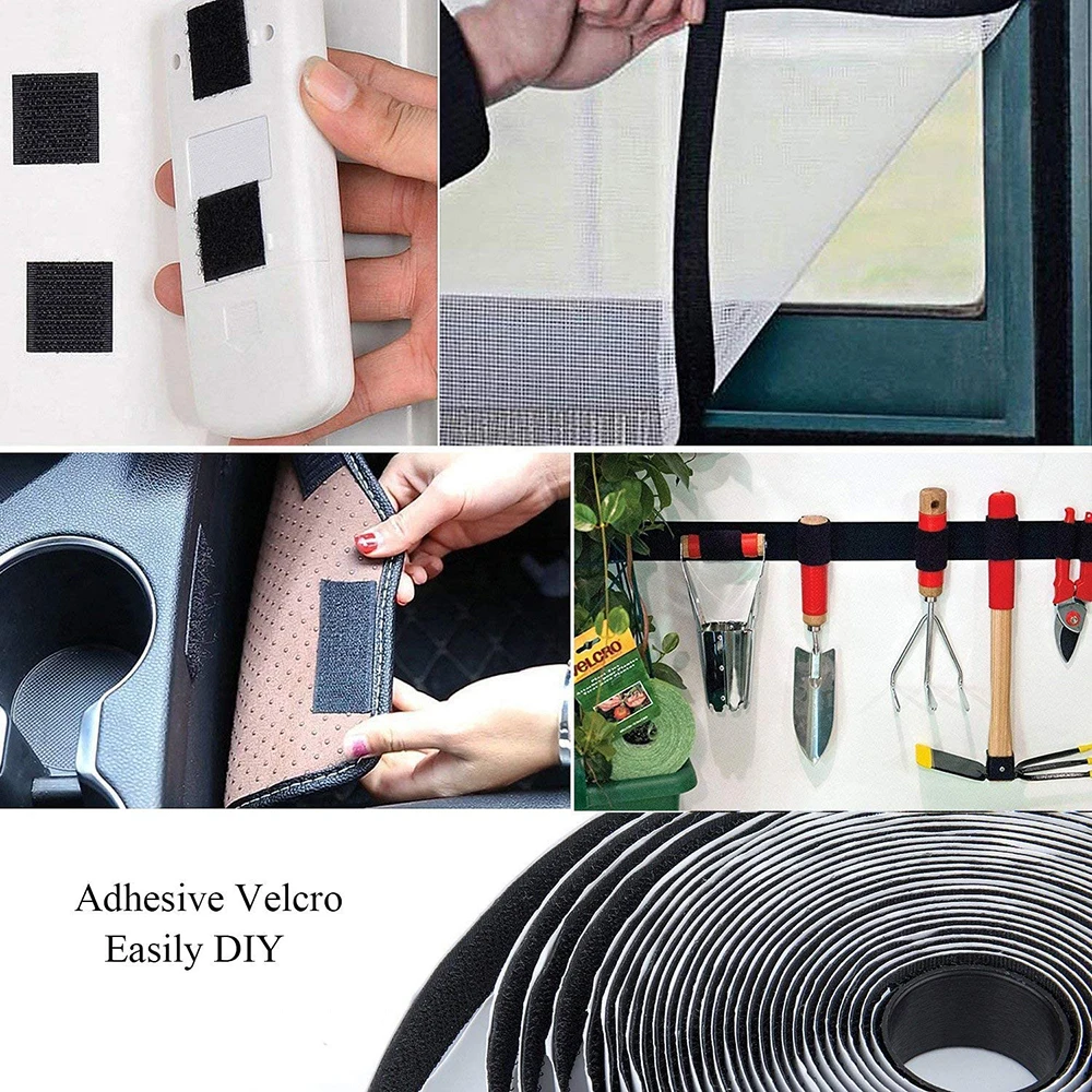 

5M/Lot Velcros Tape Self-adhesive Hook and Loop Fastener Tape Velcros Adhesive Nylon Sticker Magic Tape with Glue 20/30/50/100mm