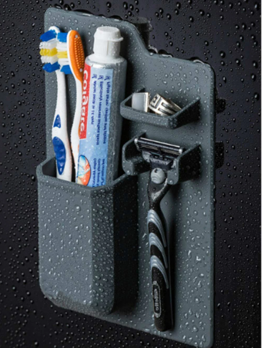 Силиконовый органайзер для ванной комнаты Волшебная наклейка без клея мощная