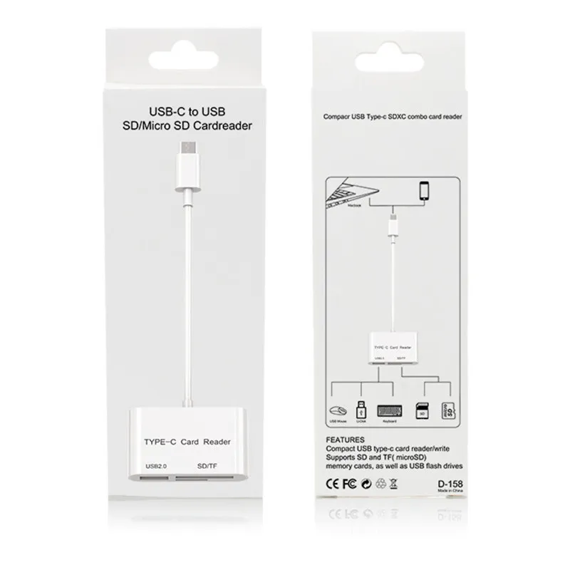 Устройство для чтения карт памяти USB Type C 3 в 1|Кабели передачи данных| |