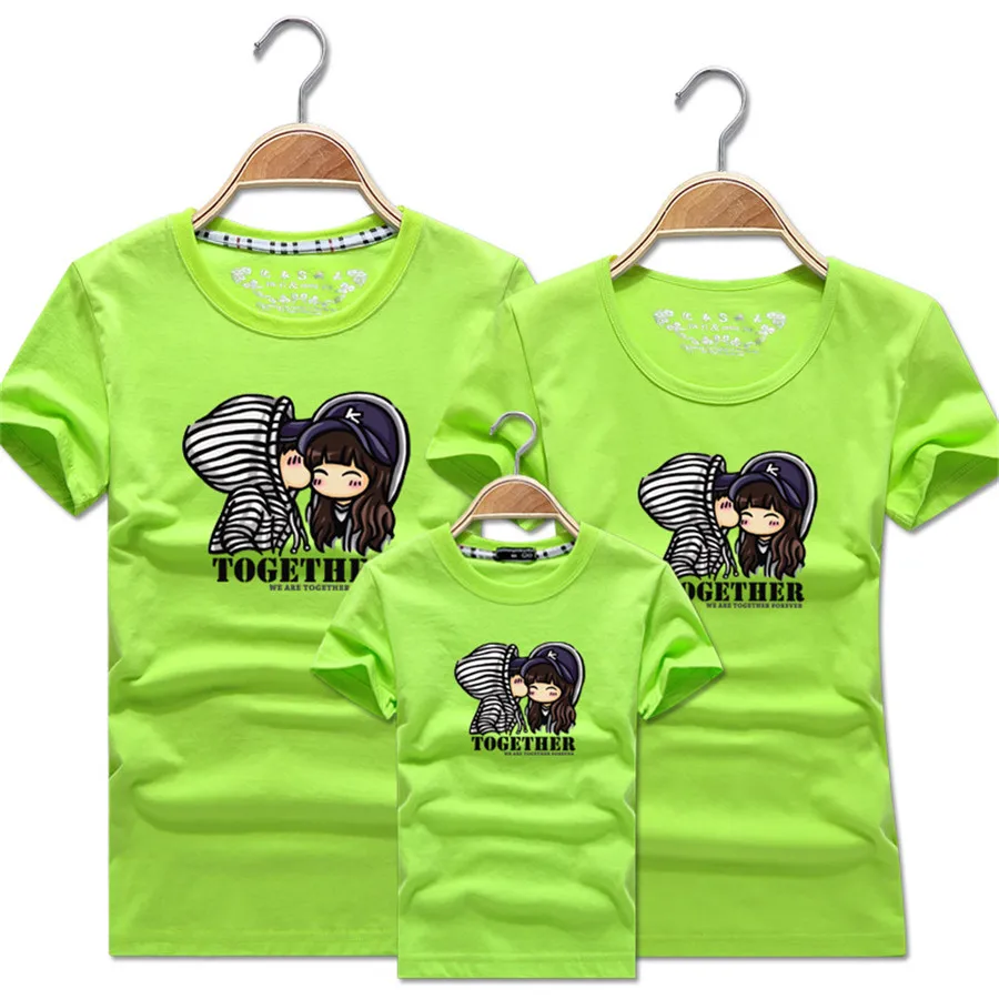 Футболка Парная женская/мужская с коротким рукавом комплект одежды для семьи