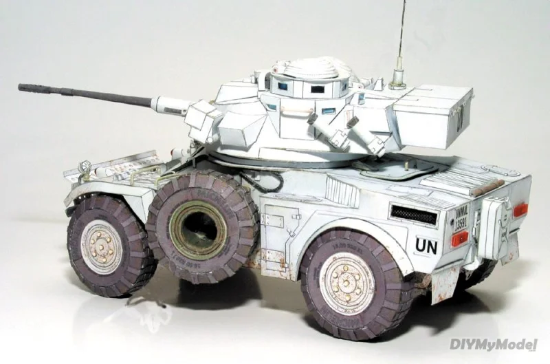 DIYMyModeI-rompecabezas de juguete hecho a mano de Panhard AML, modelo de papel artesanal de Francia, regalo, accesorios de pel&iacute;cula RU(Origin)-0