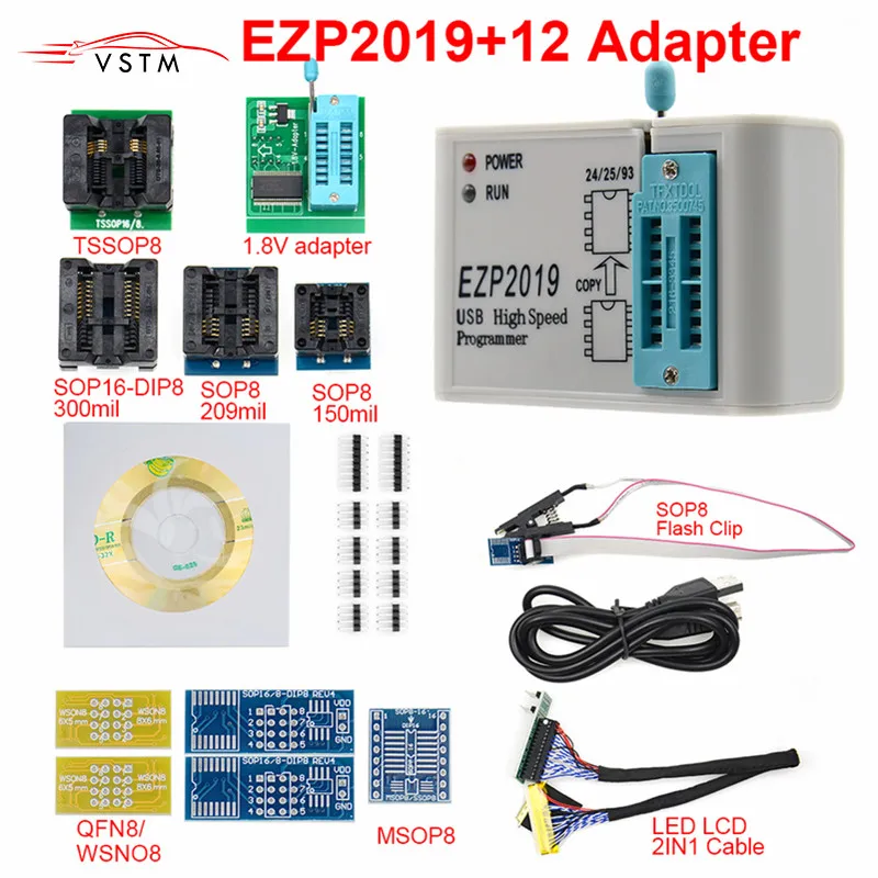Новинка EZP 2019 высокоскоростной USB SPI программатор EZP2019 Поддержка 32M Flash 24 25 93 EEPROM flash