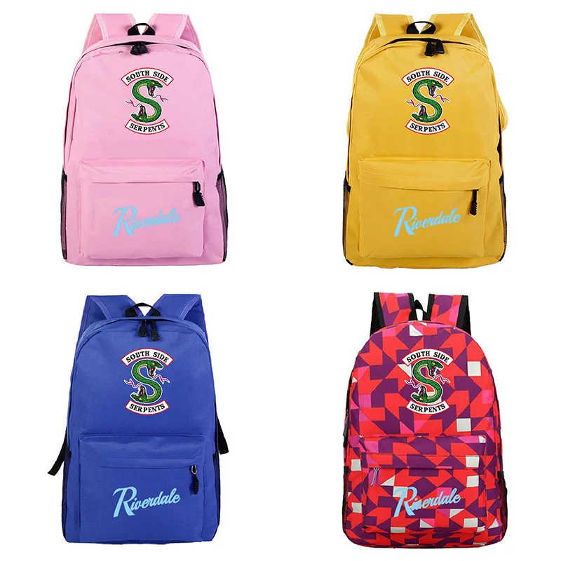 Розовый Mochila Sac a Dos ривердейл 1xk аниме рюкзак Для мужчин школьный змеи для девочек