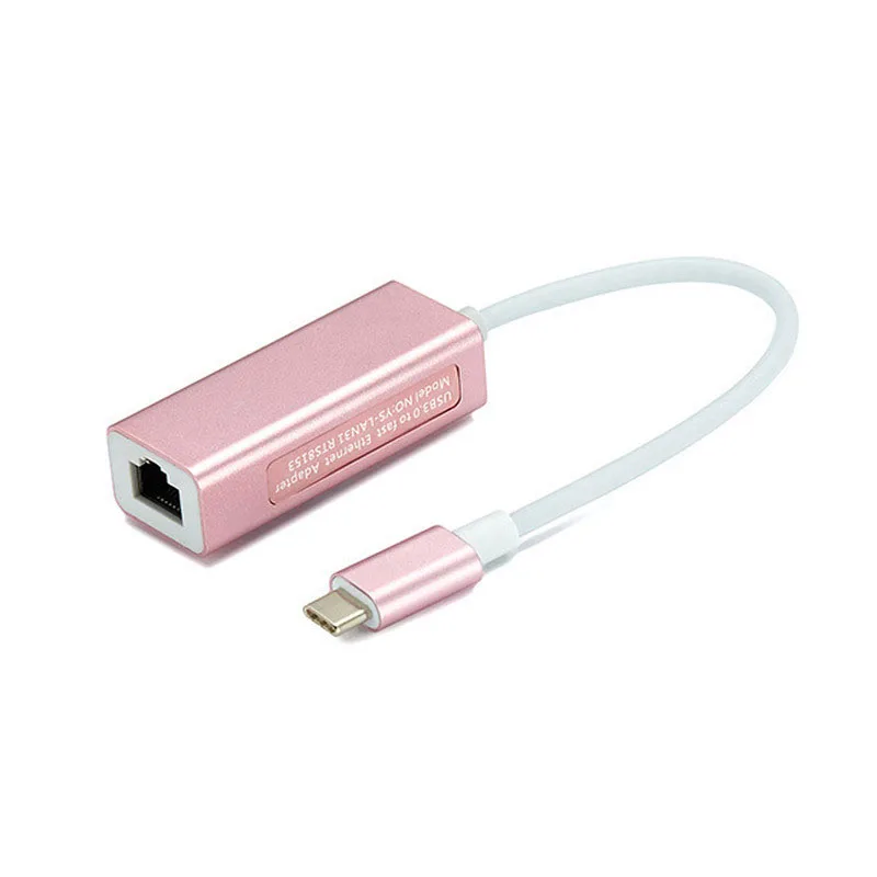 10/100/1000 Мбит/с проводной USB C Ethernet сетевой адаптер Тип RJ45 сетевая карта