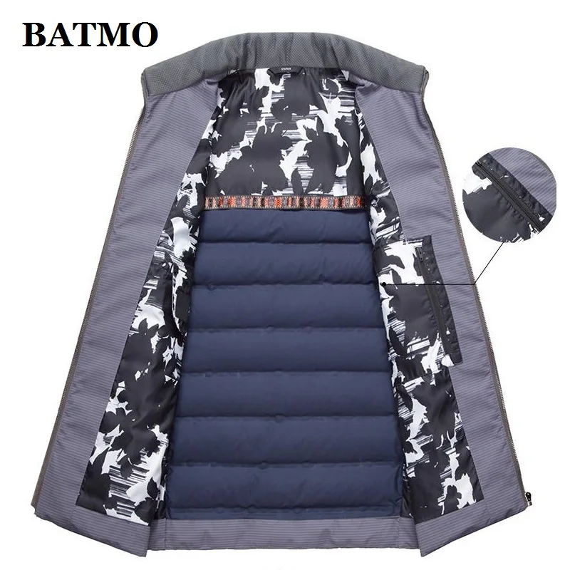 BATMO 2019 Новое поступление осень и зима высокое качество 80% белый утиный пух тонкие