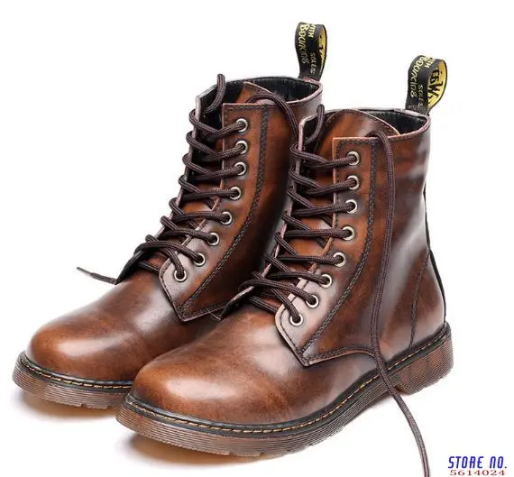 Big Size Men's Boots Man Ankle Shoes Genuine Leather Half Boots Woman Cow Muscle Sole Lace Up Shoes For Unisex Zy857