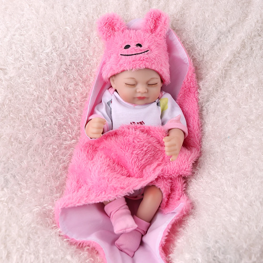 Реалистичные куклы Новорожденные силиконовые реалистичные Младенцы для сна 10