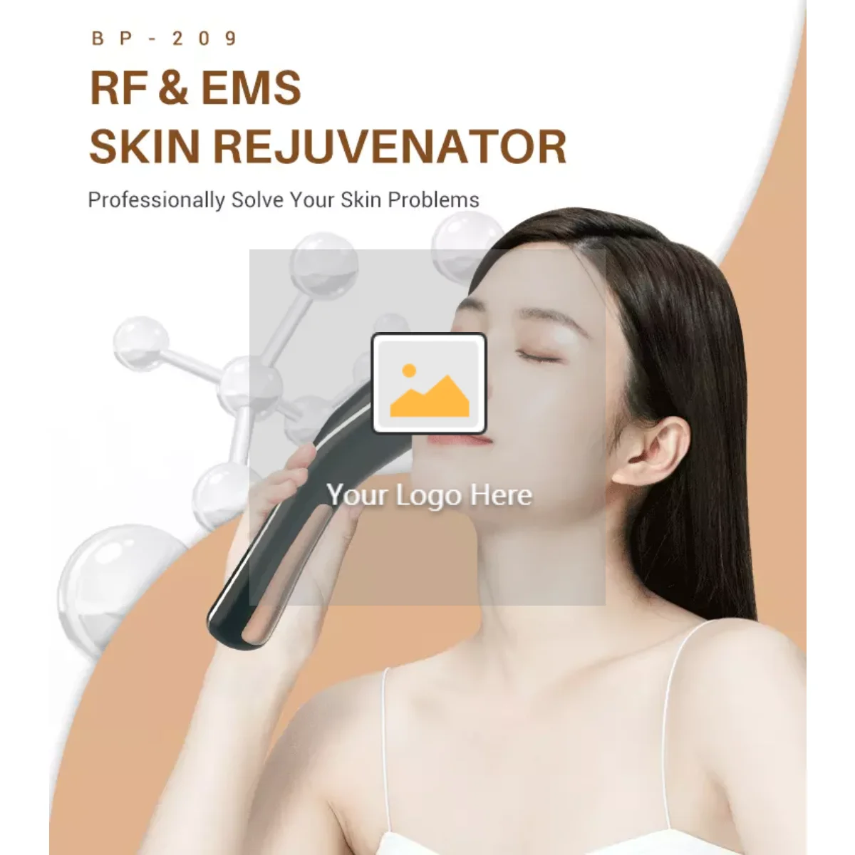 

RF&EMS face beauty equipment red blue green LED light therapy galvanic eye massager pen warm massage and vibration Beauty thin