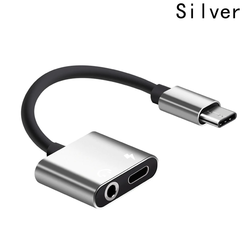 Usb type C адаптер зарядное устройство аудио кабель 2 в 1 type-C до 3,5 мм разъем для наушников вспомогательный конвертер для samsung для Xiaomi для huawei