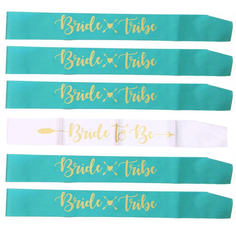 6 шт. атласная лента для девичника девичника|Украшения своими руками вечеринки| |