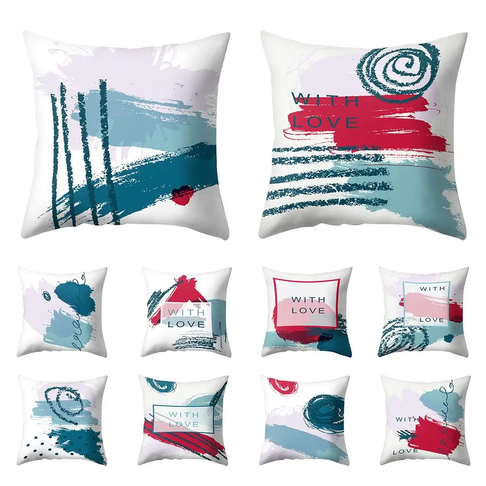 

Romantic Love Letter Throw Pillow Case Cushion Cover Home Chair Sofa Car Decor